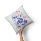 Kit Combo Páscoa Azul Capas De Almofadas + Tapete Entrada + K