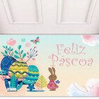 Kit Combo Páscoa Floresta Do Coelho Capas De Almofadas + Tape