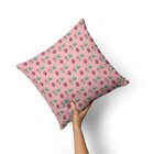 Kit Combo Páscoa Rosa Capas De Almofadas + Tapete Entrada + K