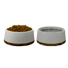 Kit Comedouro Bebedouro Pet Para Cães, Gatos Concreto Polido