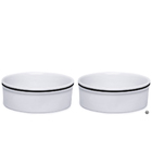 Kit Comedouro E Bebedouro De Porcelana Para Cachorro Gato 600