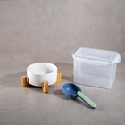 Kit Comedouro, Pá Dosadora E Pote Hermético 4l - Oikos Unica U