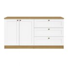 Kit Cômoda 3 Gavetas E Armário 2 Portas Provençais 100% Mdf I