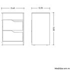 Kit Cômoda 4 Gavetas E Mesa De Cabeceira Sara 2 Gavetas Flex