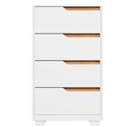 Kit Cômoda 4 Gavetas E Mesa De Cabeceira Sara 2 Gavetas Flex