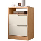 Kit Cômoda 4 Gavetas E Mesa De Cabeceira Sara 2 Gavetas Flex