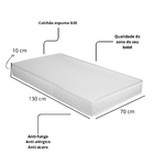 Kit Cômoda E Berço Quarto Do Bebê Infantil Colchão Incluso Br