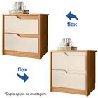 Kit Cômoda Luna Com 2 Mesas De Cabeceira Star A02 Carvalho Gr