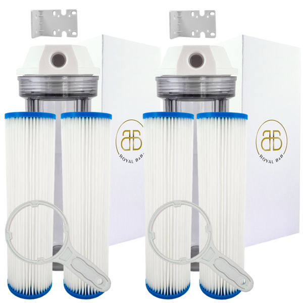 Kit Completo 2 Carcaças 9 3/4 + 4 Refil Plissado Lavável Tran