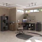 Kit Completo 4 Itens Com Escrivaninha Em L, Gaveteiro 4 Gavet