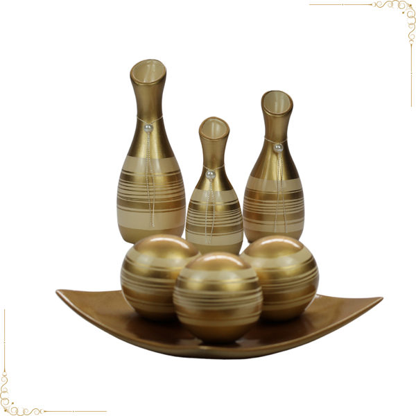 Kit Completo 7 Peças De Vasos Enfeite E Decoração Sala Quarto