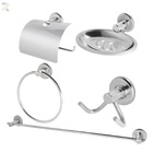 Kit Completo Acessórios Para Banheiro 5 Peças Stander Alumíni