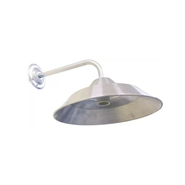 Kit Completo Arandela Retrô Para Tempo Escovada 10" C/ Braço