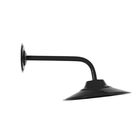 Kit Completo Arandela Retrô Para Tempo Preta 9" C/ Braço Curvo