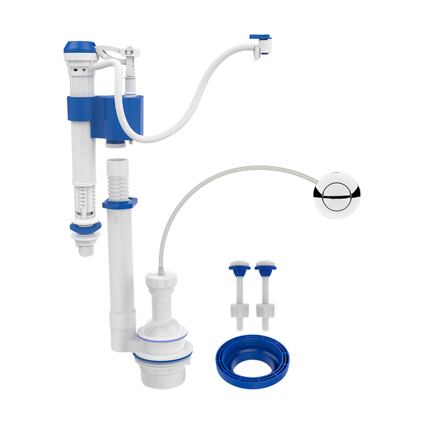 Kit Completo Blukit Caixa Acoplada Universal Com Botão Pneumá