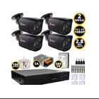 Kit Completo Com 4 Cameras De Segurança E Monitoramento Full