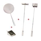 Kit Completo Pá Pizza Inox 36cm Churrasqueira Limpeza Fornos