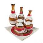 Kit Completo Para Decoração De Sala 7 Peças Mesa Ceramica Sal