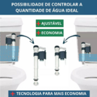 Kit Completo Reparo Mecanismo Caixa Acoplada Para Vaso Eterni