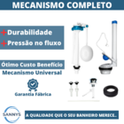 Kit Completo Reparo Simples Entrada E Saída Caixa Acoplada Pa