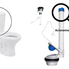 Kit Completo Reparo Simples Entrada E Saída Caixa Acoplada Pa