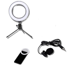 Kit Completo Ring Light 6 Polegadas E Tripé De 16cm + Mini Ri
