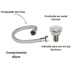 Kit Completo Torneira Metal Bica Alta Cuba Lavatório Válvula