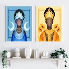 Kit Composição 2 Quadros Candomblé - Iansã E Iemanjá 45x34cm