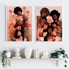 Kit Composição 2 Quadros Viva A Diversidade Racial 33x24cm -