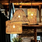 Kit Composição 3 Luminárias Rústica Lustre Pendente Cúpula Fi