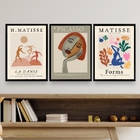 Kit Composição 3 Quadros Arte Matisse Picasso 24x18cm Moldura