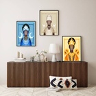 Kit Composição 3 Quadros Orixás- Iemanjá Iansã oxalá 45x34cm