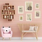 Kit Composição 6 Quadros Pequeno Príncipe Retrô Moldura Preta