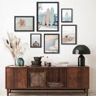 Kit Composição 6 Quadros Praia Soft Surf - Com Vidro Moldura: