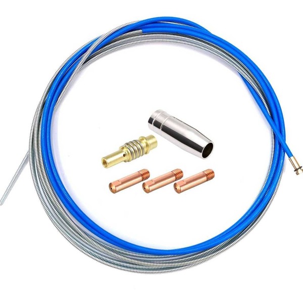 Kit Conduíte Guia Para Tocha Mig 3m P/ Arame 0,6mm A 0,9mm Az