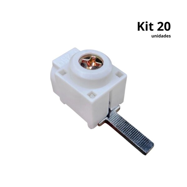 Kit Conector Para Disjuntor Din Genérico Com Saída Frontal -