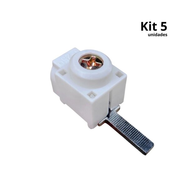 Kit Conector Para Disjuntor Din Genérico Com Saída Frontal -