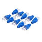 Kit Conector RJ45 e capa Azul 20 Unidades