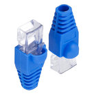Kit Conector RJ45 e capa Azul 20 Unidades