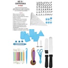 Kit Confeitaria Inox 78 Peças Unyhome Ud211601