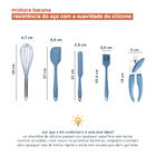 Kit Confeiteiro C/ 5 Peças Azul A - Oikos Azul U