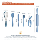 Kit Confeiteiro C/ 6 Peças Azul - Oikos Azul U