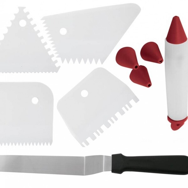 Kit Confeiteiro Para Bolos 10 Peças Carol Fiorentino, Caneta