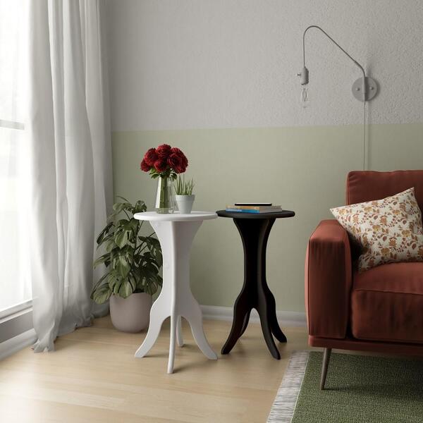 Kit Conjunto 2 Mesas De Apoio Lateral Pequena De Canto Sofá M