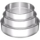 Kit Conjunto 3 Formas Assadeiras Redonda Para Bolo