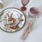 Kit Conjunto 4 Anéis Porta Guardanapo Coelho De Páscoa Mdf Me