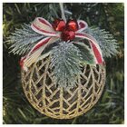 Kit Conjunto 8 Peças Decoração Enfeite Bola Árvore Natal Dour