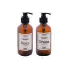 Kit Conjunto Banheiro 2 Dispenser Porta Sabonete E Porta Crem