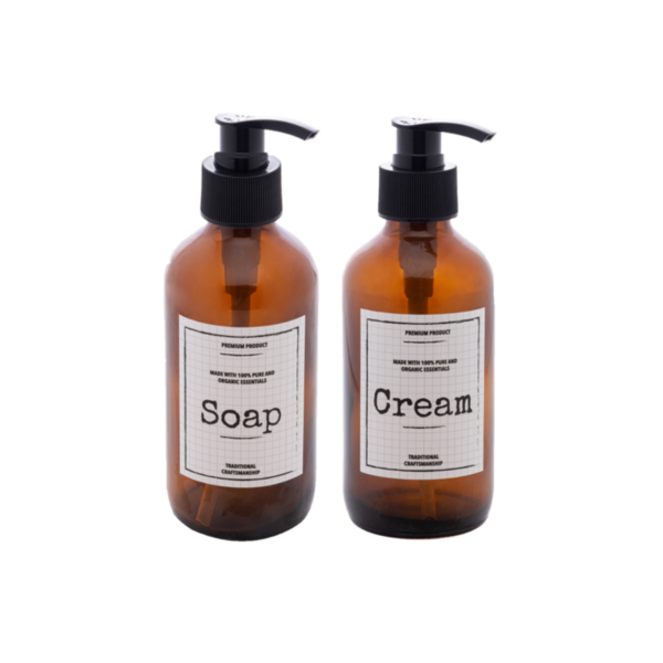 Kit Conjunto Banheiro 2 Dispenser Porta Sabonete E Porta Crem