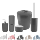 Kit Conjunto Banheiro Completo Com Lixeira Com Tampa E Escova